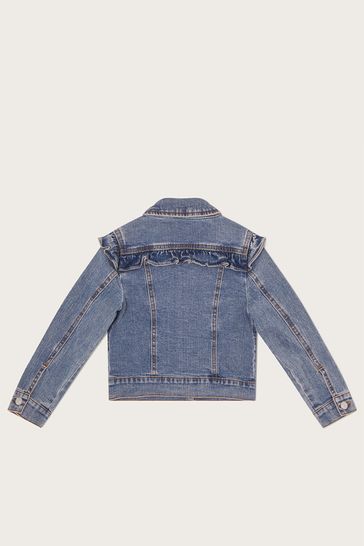 Buy Monsoon Blue Frill Denim Jacket from Next Denmark