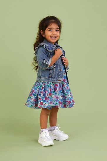 Frill hotsell denim jacket