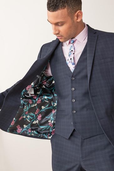 Next navy clearance waistcoat