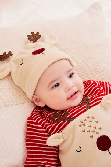 Velour baby sleepsuits hotsell