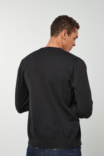 black light weight cardigan