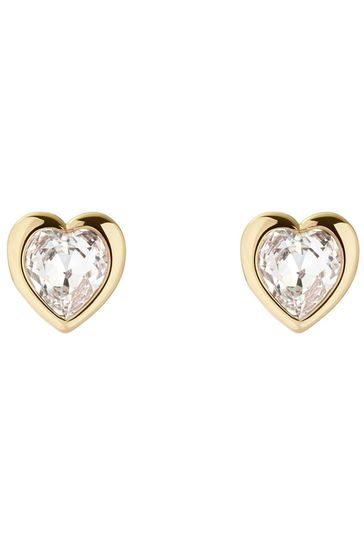 Ted Baker Gold Tone HAN: Crystal Heart Earrings