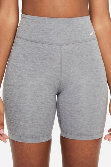 Nike Grey One Mid Rise 7 Inch Shorts