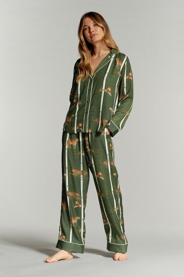 Buy B By Ted Baker Floral Satin Button Through Pyjamas from Next Denmark
