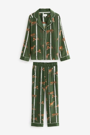 Buy B By Ted Baker Floral Satin Button Through Pyjamas from Next Denmark