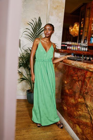 FatFace Green Maxi Dress