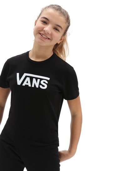 Vans Girls Black Logo T-Shirt