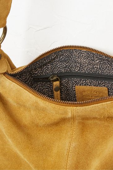 Buy FatFace Yellow Sadie Scoop Crescent Suede Bag from Next Luxembourg