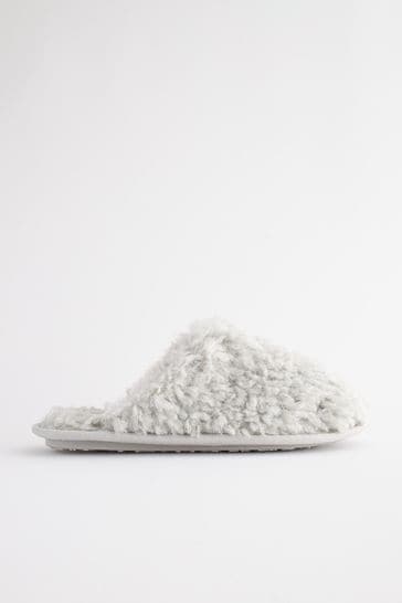 Fuzzy on sale mule slippers