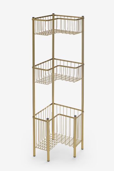 Gold corner shower hotsell caddy