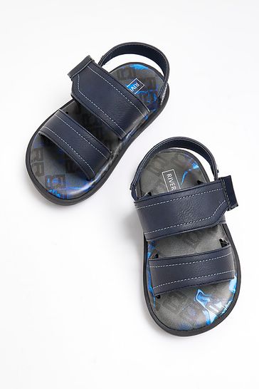 Buy River Island Blue Boys Stitched Sandals from Next Austria