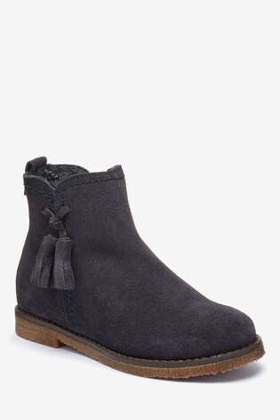 navy suede ankle boots uk