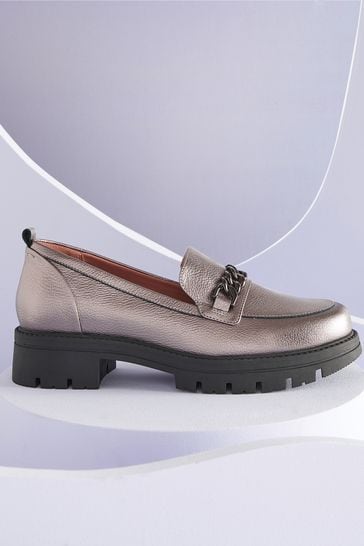 Pewter Forever Comfort With Motionflex Chunky Loafers