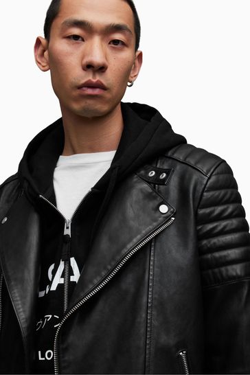 Allsaints maya discount leather jacket