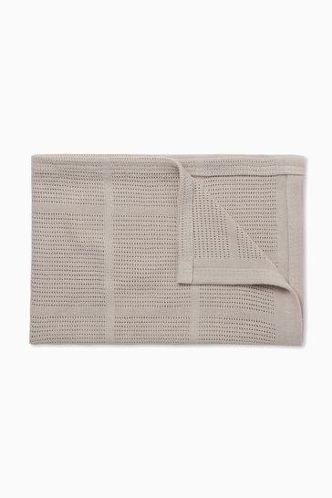 Buy MORI Brown Soft Cotton Bamboo Cellular Baby Blanket from