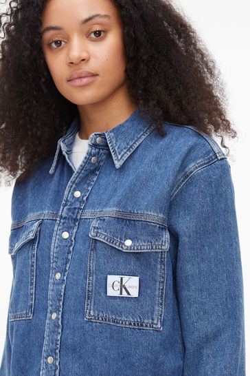 Calvin klein cropped jeans top