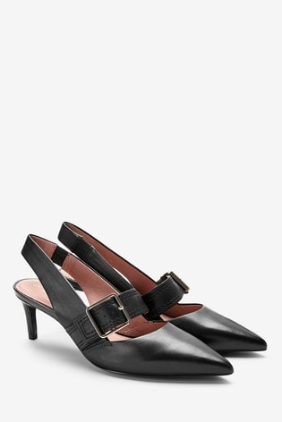 Buy Leather Buckle Slingbacks from the 