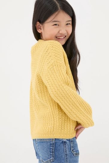 Fat face yellow cardigan hotsell