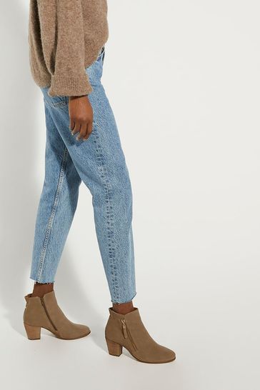 Dune brown top ankle boots