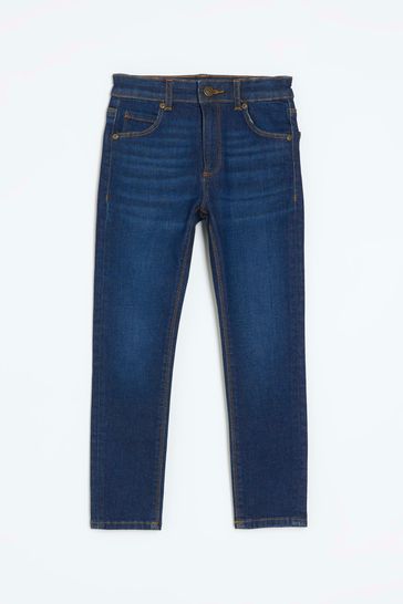 Boys skinny blue jeans sales