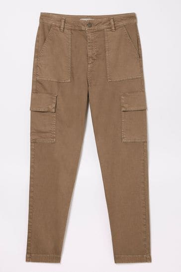 FatFace Brown Aspen Cargo Chino Trousers