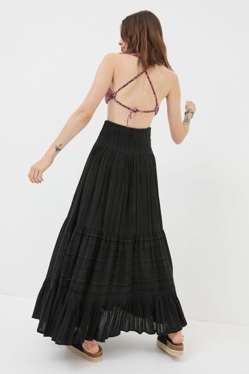 Buy FatFace Black Rhea Beach Maxi Skirt from Next Luxembourg