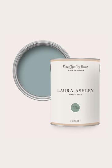 Laura Ashley Dark Duck Egg Blue Matte Emulsion 5LT Paint