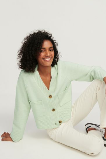 Sage Green Button Up Cardigan