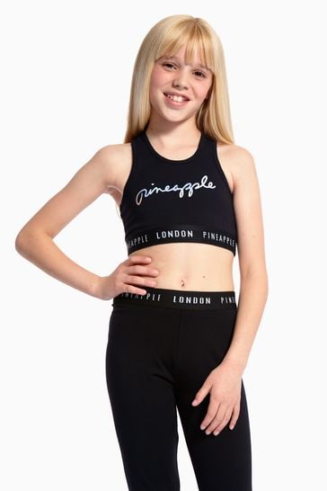 Black midriff top shop