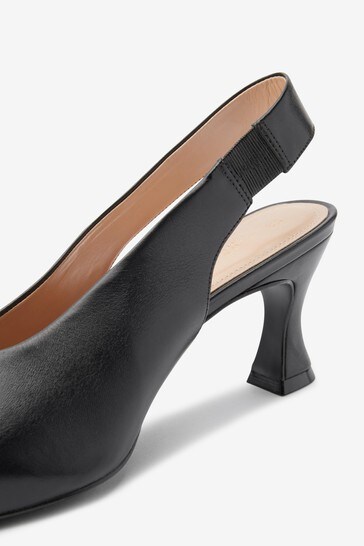 Leather slingbacks deals