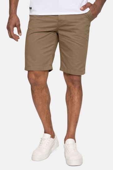 Threadbare Stone Regular Fit Cotton Chino Shorts