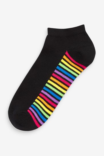 rainbow trainer socks