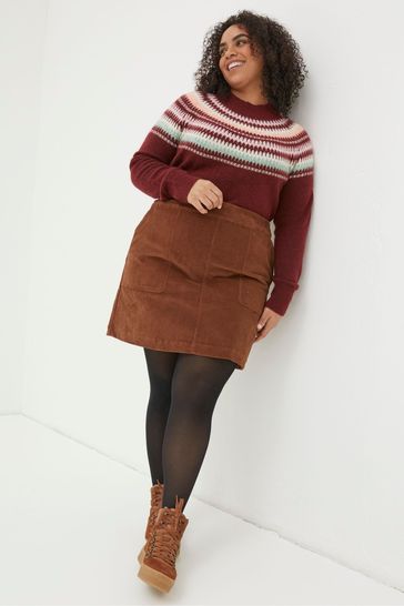 Brown corduroy hotsell skirt xxl