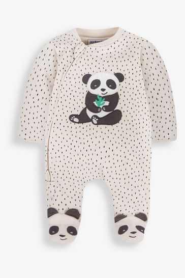 Buy JoJo Maman B b Stone Panda Appliqu Zip Sleepsuit from Next