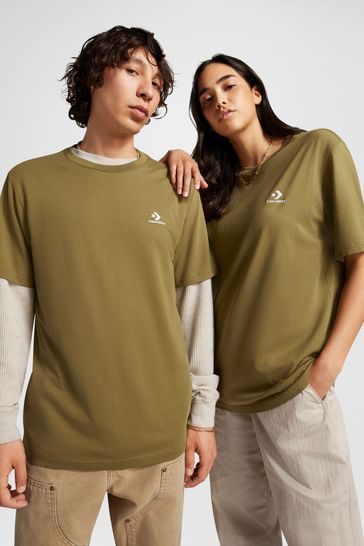 Converse t shirt best sale green