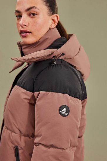 Buy Pink Elements Longline Waterproof Padded Coat from Next Luxembourg