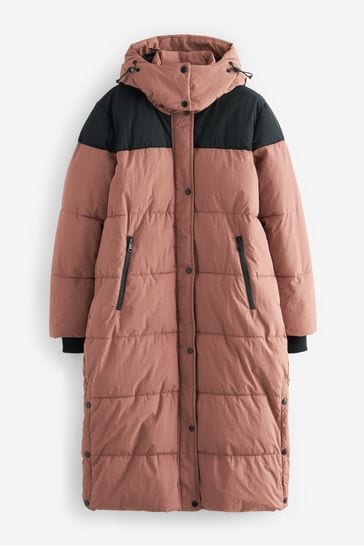 Buy Pink Elements Longline Waterproof Padded Coat from Next Luxembourg