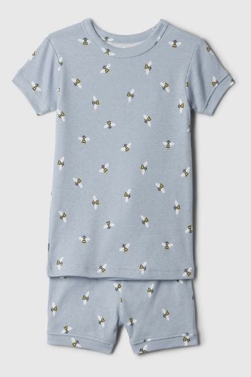Gap Blue Organic Cotton Pyjama Shorts Set (12mths-5yrs)