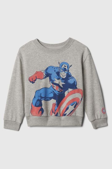 Gap Grey Marvel Graphic Sweatshirt (6mths-5yrs)