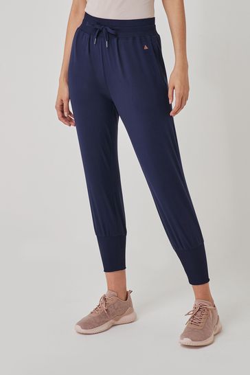 Navy Cropped Lounge Joggers