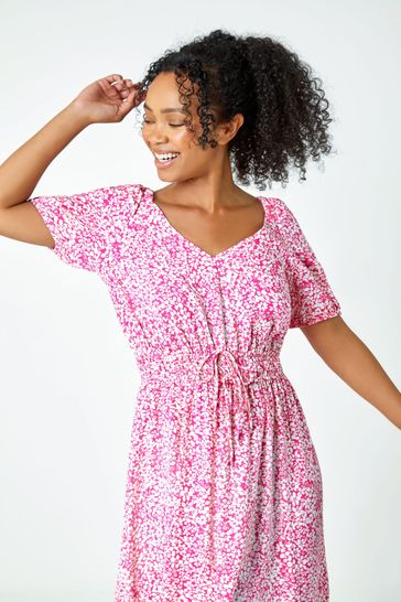 Petite shop ditsy dress