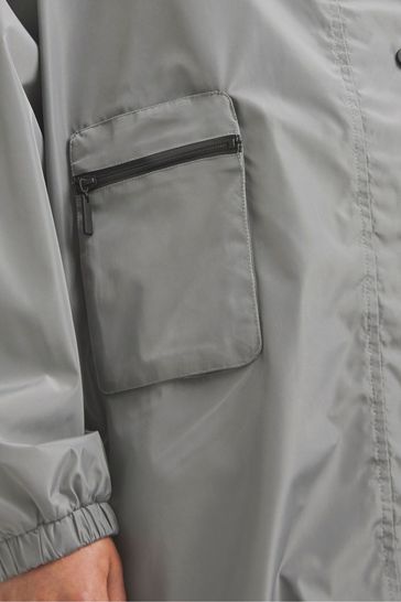 Buy Simply Be Grey Lightweight Raincoat from Next USA