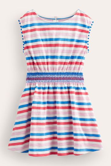 Boden Pink Printed Holiday Dress