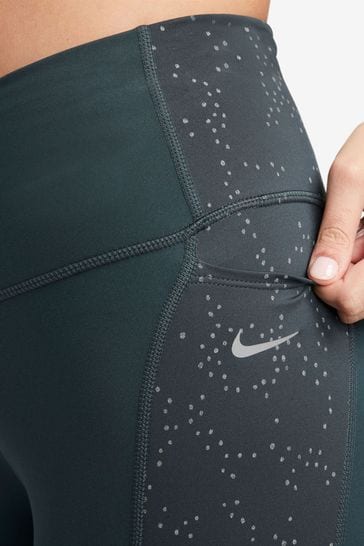 Buy Nike Dark Green Fast Running Leggings from Next Poland