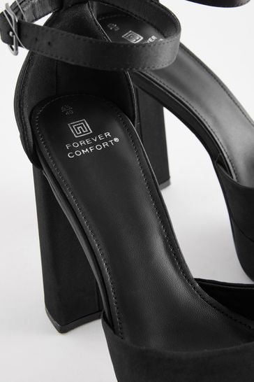 High heels black platform shop