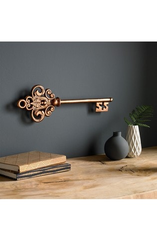 Art For The Home Rose Gold Rose Gold Key Wall Plaque