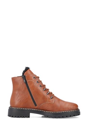 Buy Rieker Womens Zipper Brown Boots from Next Singapore