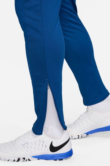 Nike Light Blue Dri FIT Academy Zippered Training Joggers