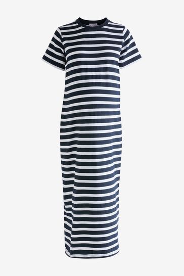 Buy Navy Blue Maternity Stripe T Shirt Dress from Next Bahrain