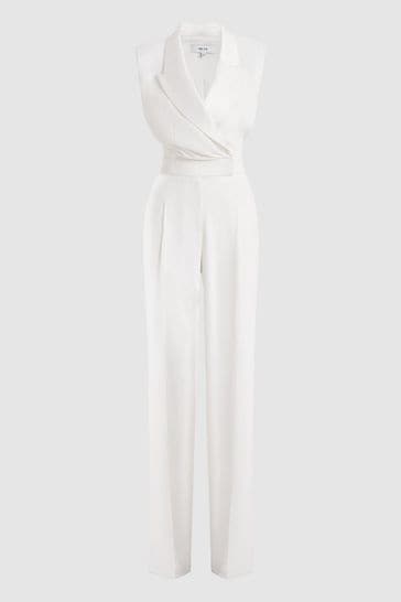 Reiss arizona jumpsuit ivory hotsell